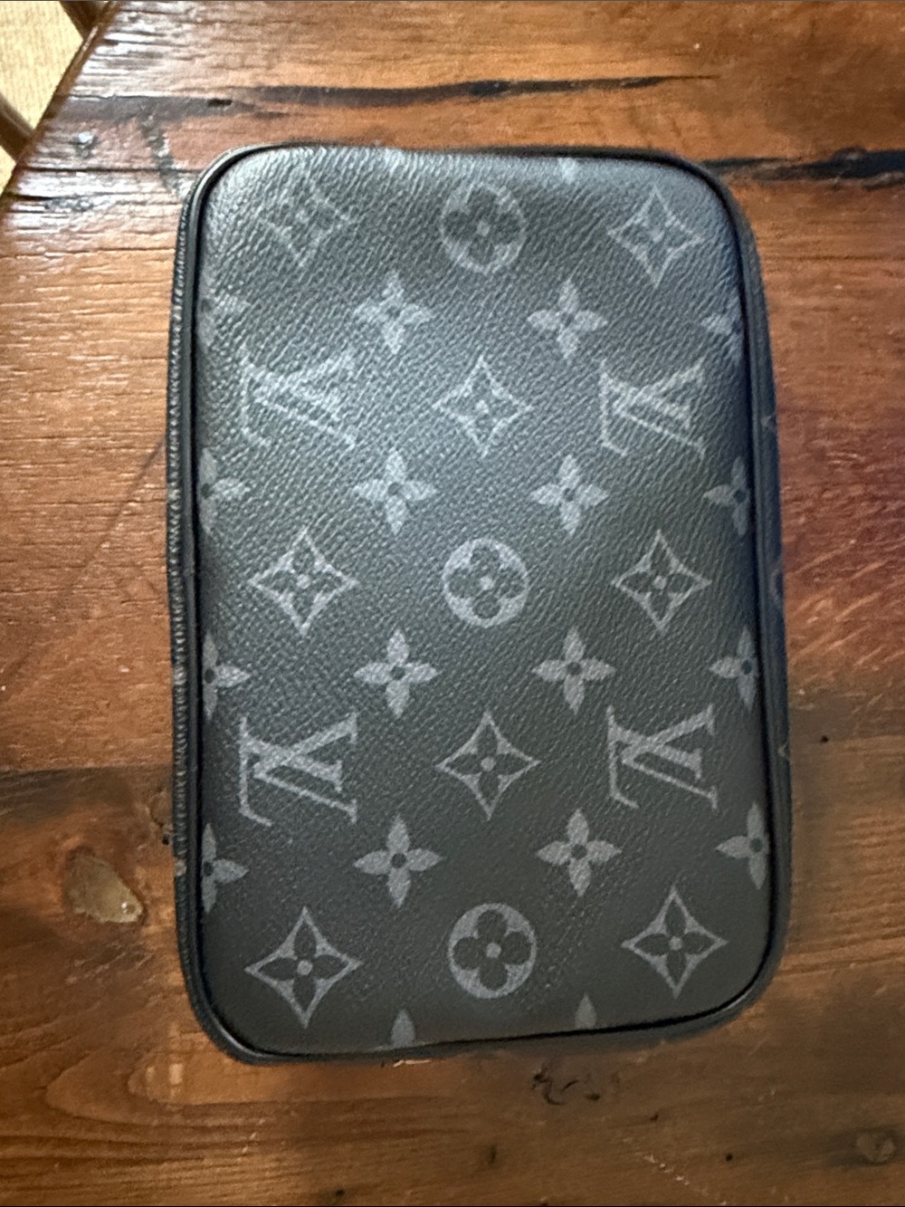 Louis Vuitton Gray and Black Monogram Toiletry Pouch